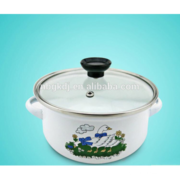 High Quality Glass Lid Enamel Cookware Set Soup & Stock Pots
 High Quality Glass Lid Enamel Cookware Set Soup  & Stock Pots